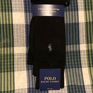 Ralph Lauren Polo Combed Cotton Socks - 3 pairs